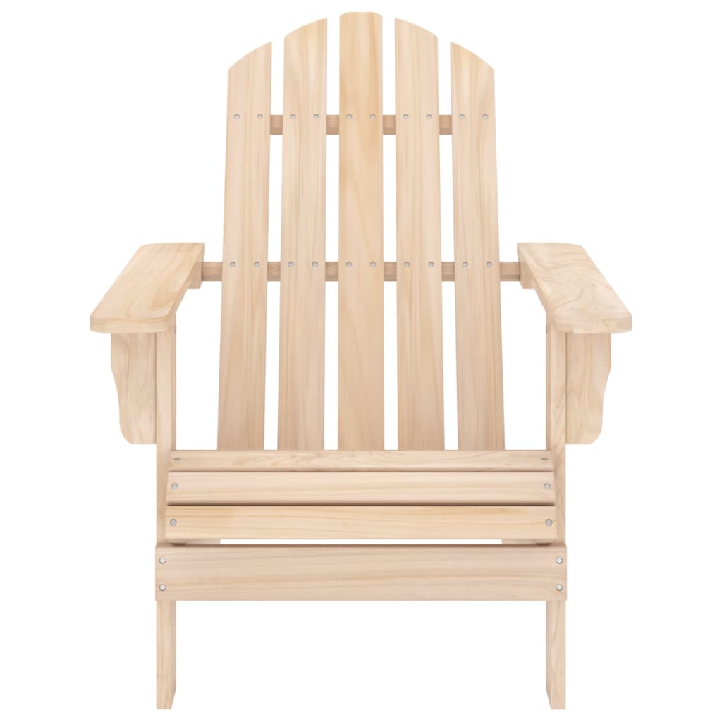 Tuinstoel Adirondack Met Voetenbank En Tafel Massief Vurenhout Lichtbruin