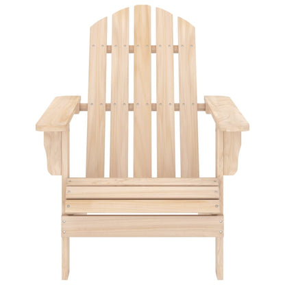 Tuinstoel Adirondack Met Voetenbank En Tafel Massief Vurenhout Lichtbruin