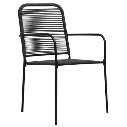 7-Delige Tuinset Glas En Staal Zwart 7