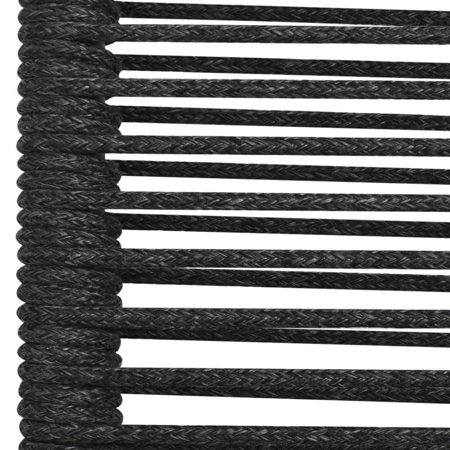 9-delige Tuinset glas en staal zwart