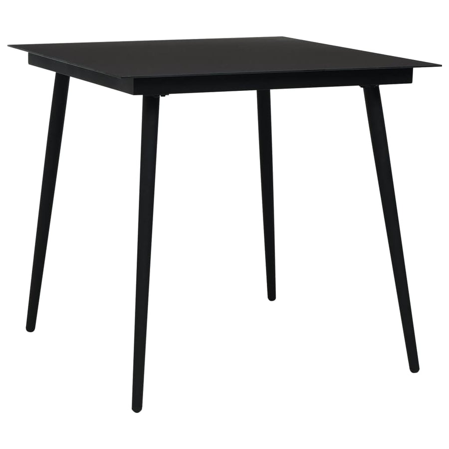 3-Delige Tuinset Pvc-Rattan Zwart