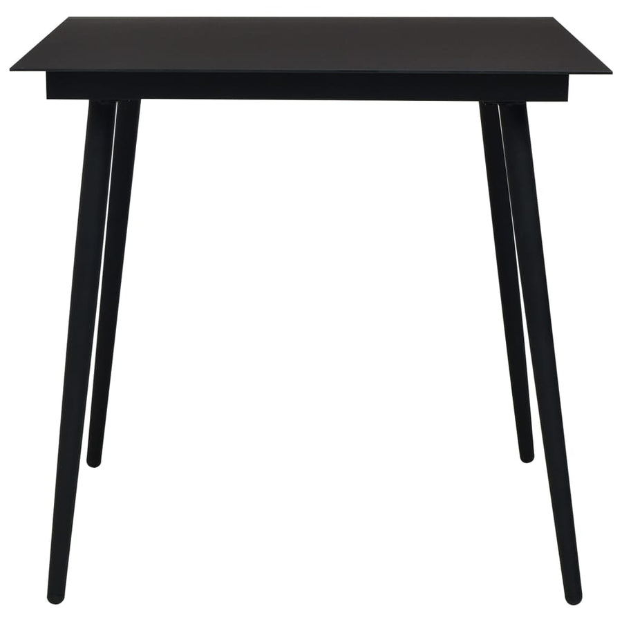 3-Delige Tuinset Pvc-Rattan Zwart