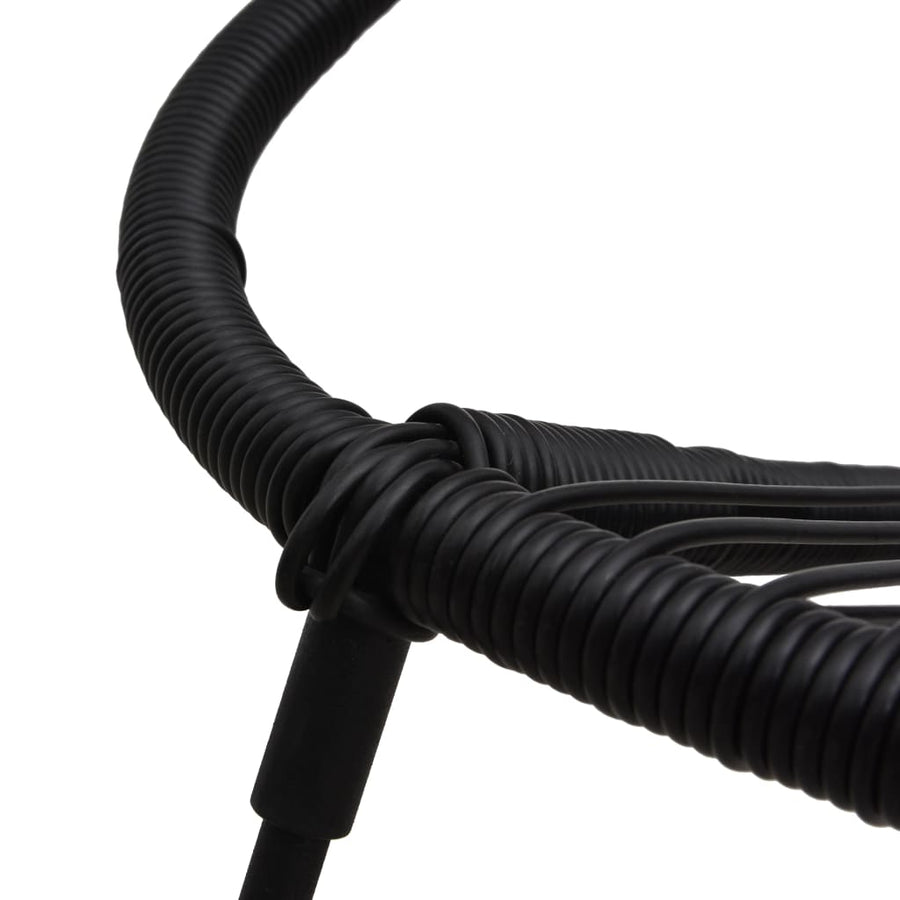 3-Delige Tuinset Pvc-Rattan Zwart