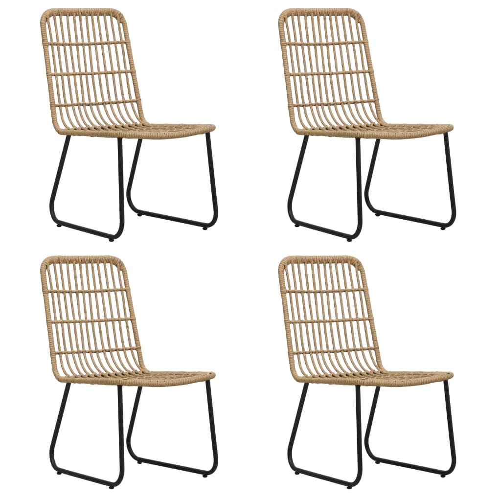 5-Delige Tuinset Poly Rattan En Glas 4