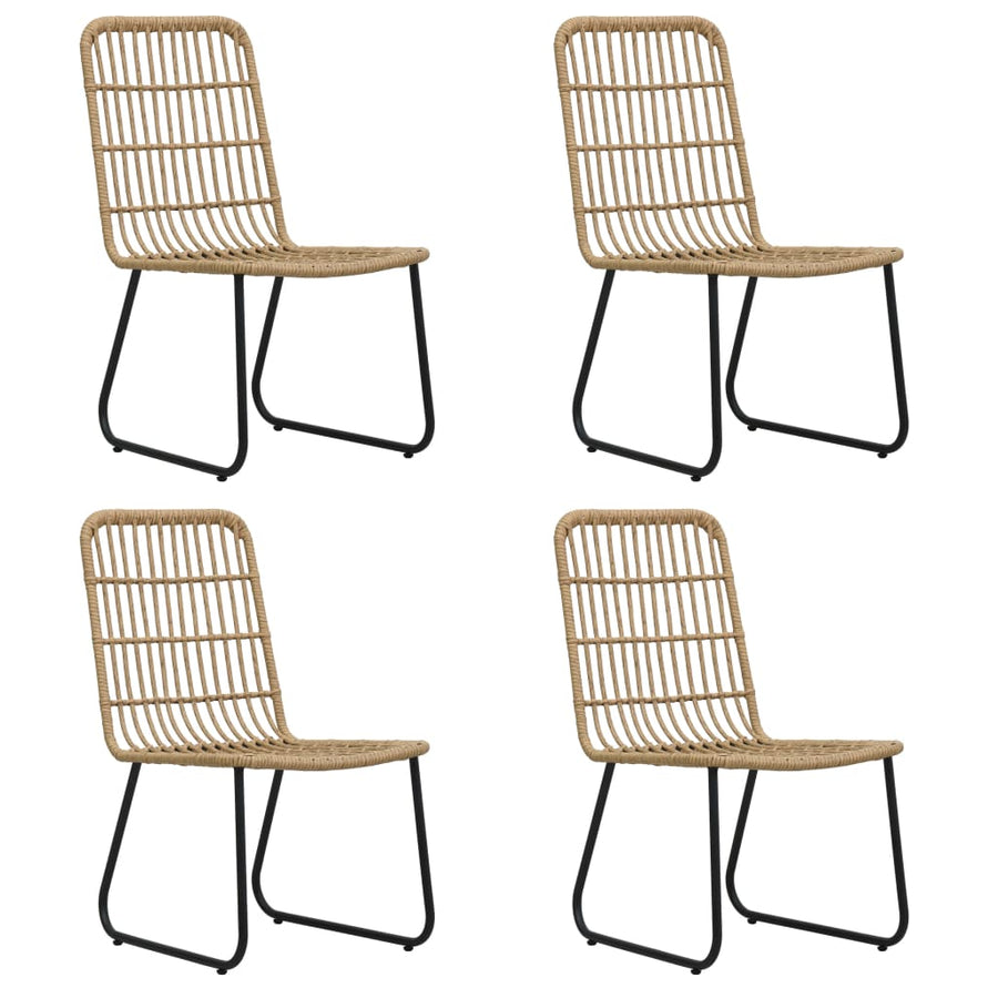 5-Delige Tuinset Poly Rattan En Glas 4