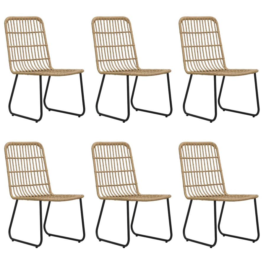 7-Delige Tuinset Poly Rattan En Glas 6