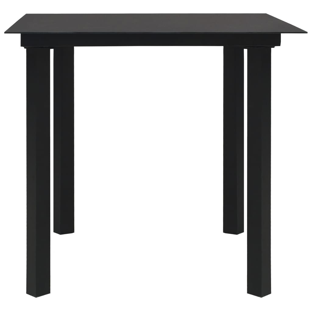 5-Delige Tuinset Poly Rattan En Glas 4