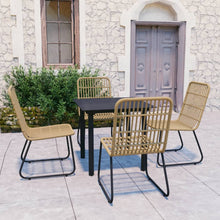 5-Delige Tuinset Poly Rattan En Glas 4