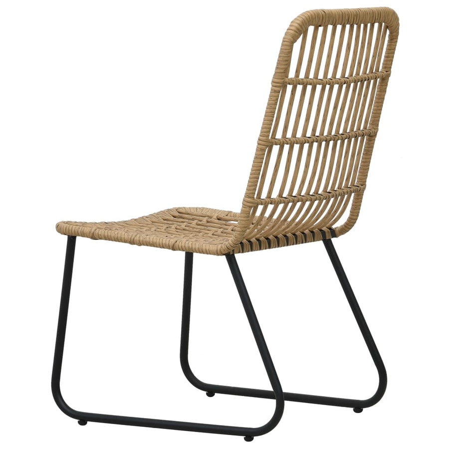 7-delige Tuinset poly rattan en glas