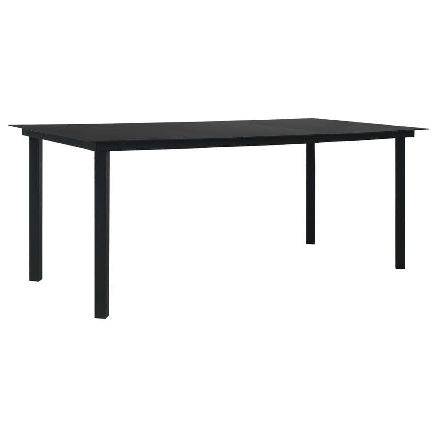 7-delige Tuinset poly rattan en glas