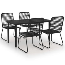 5-Delige Tuinset Poly Rattan En Glas 5