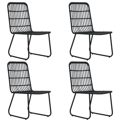 5-Delige Tuinset Poly Rattan En Glas 5