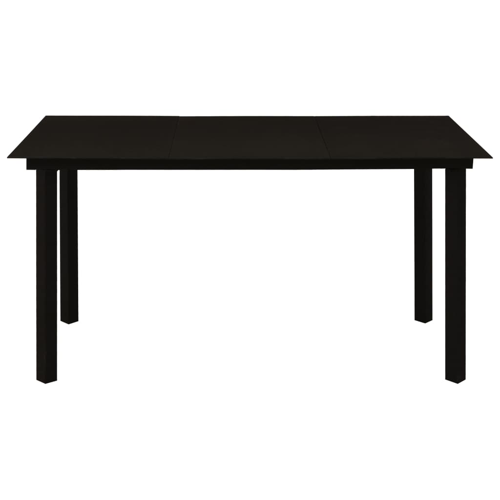 5-Delige Tuinset Poly Rattan En Glas 5