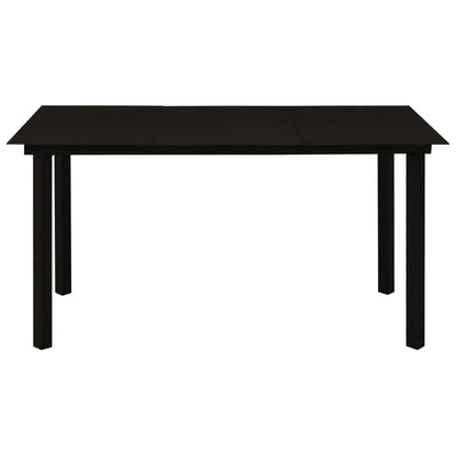 5-Delige Tuinset Poly Rattan En Glas 5