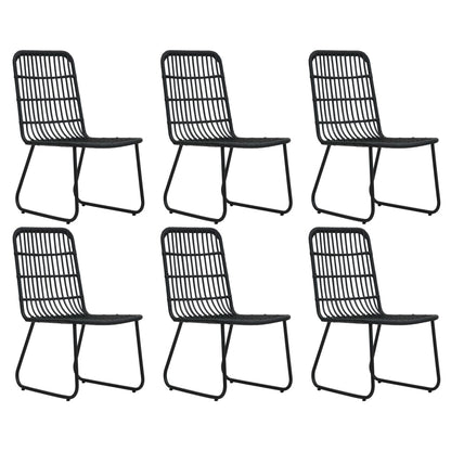 7-Delige Tuinset Poly Rattan En Glas 7