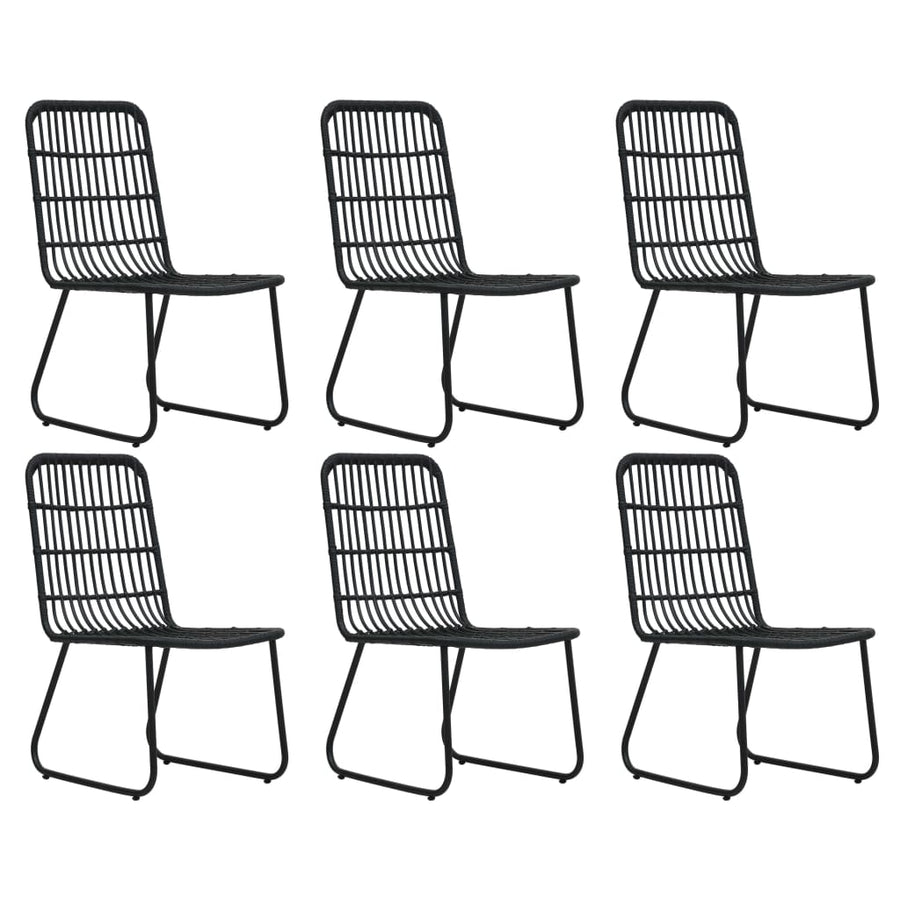 7-Delige Tuinset Poly Rattan En Glas 7