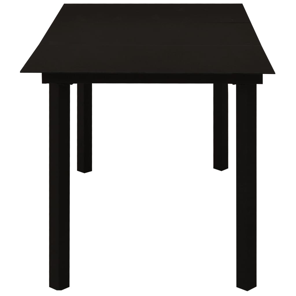 7-Delige Tuinset Poly Rattan En Glas 7