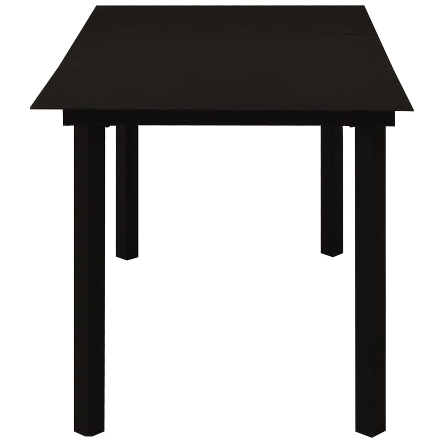 7-Delige Tuinset Poly Rattan En Glas 7