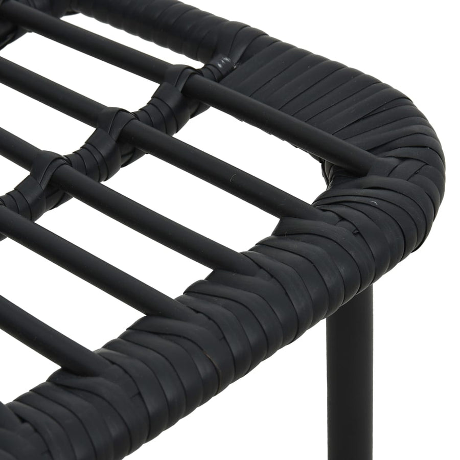 7-Delige Tuinset Poly Rattan En Glas 7