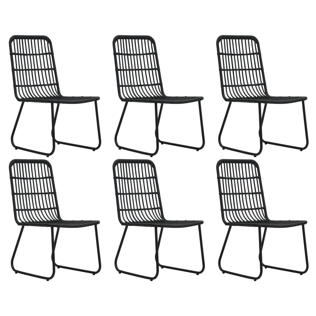 7-delige Tuinset poly rattan en glas