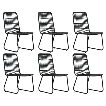 7-delige Tuinset poly rattan en glas