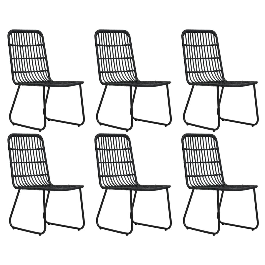 7-delige Tuinset poly rattan en glas