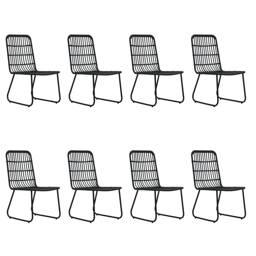 9-delige Tuinset poly rattan en glas