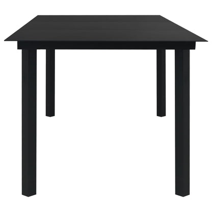 9-delige Tuinset poly rattan en glas