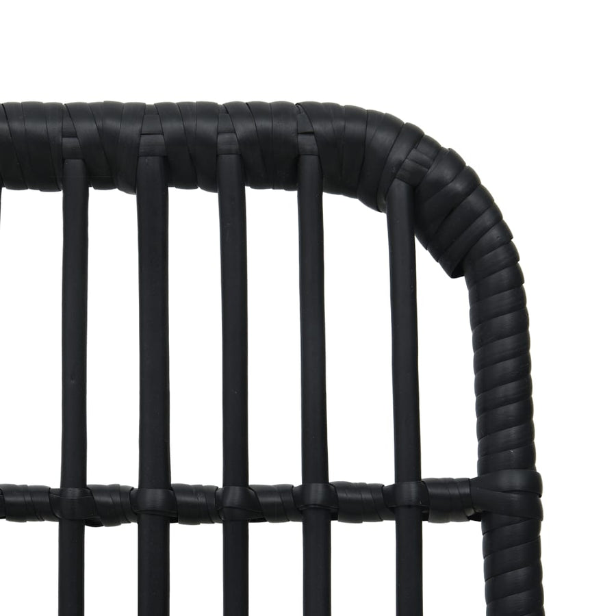 9-delige Tuinset poly rattan en glas