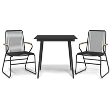 -Delige Tuinset Pvc-Rattan Zwart 3