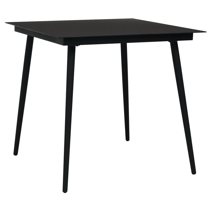 -Delige Tuinset Pvc-Rattan Zwart 3