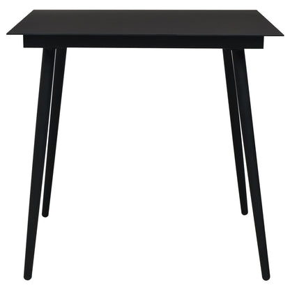-Delige Tuinset Pvc-Rattan Zwart 3