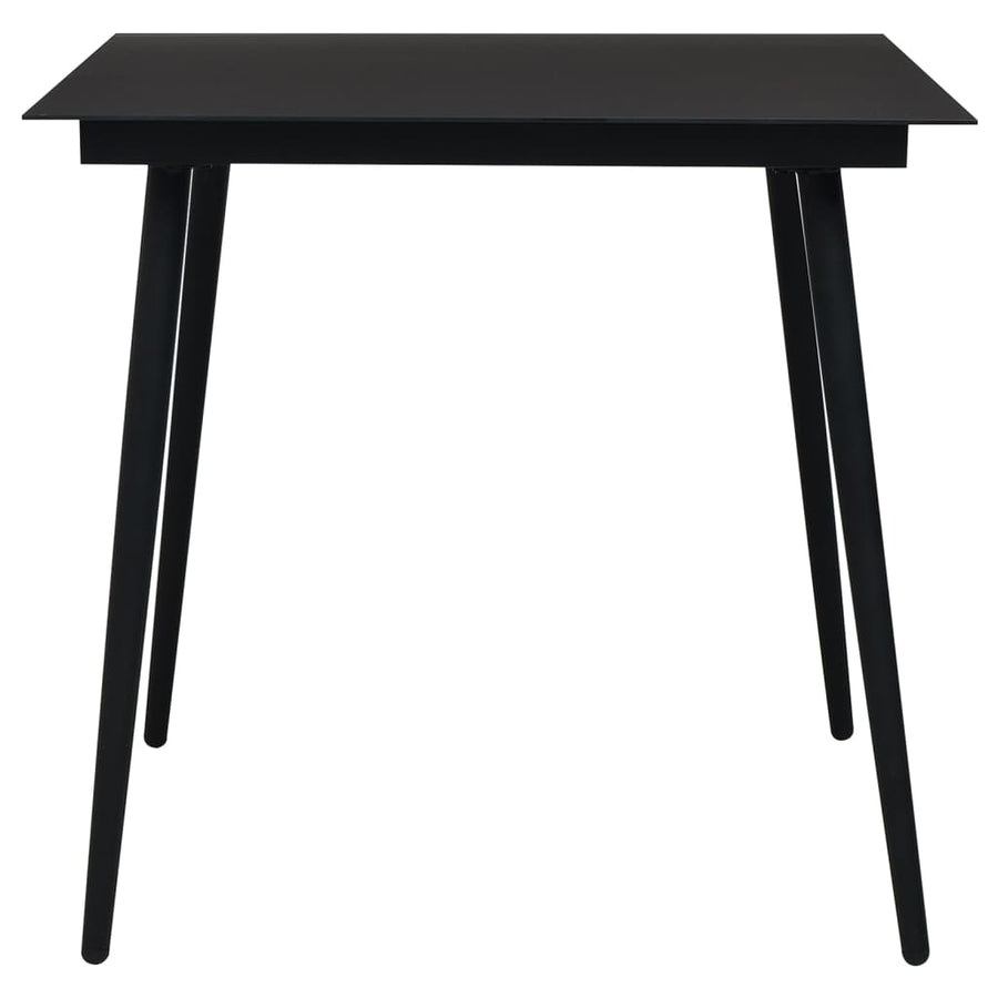 -Delige Tuinset Pvc-Rattan Zwart 3