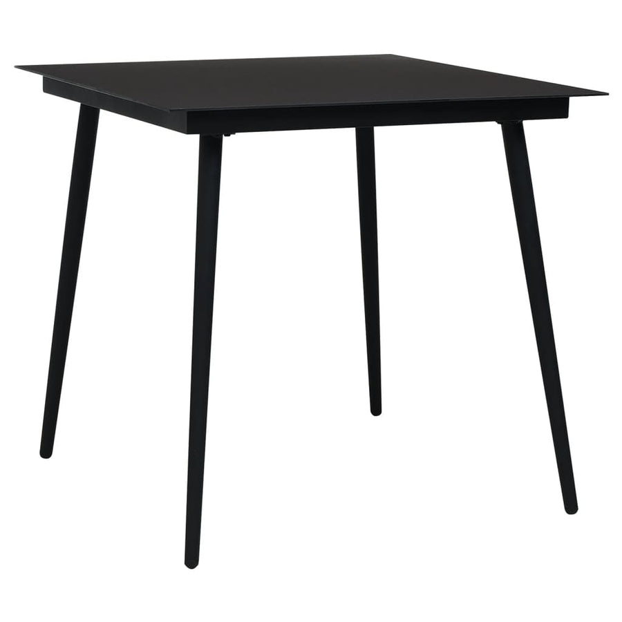 -Delige Tuinset Pvc-Rattan Zwart 5