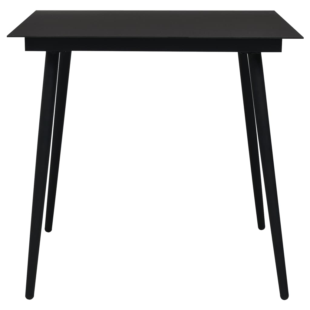 -Delige Tuinset Pvc-Rattan Zwart 5