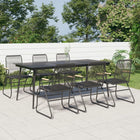 7-piece Garden Set PVC-Poly Rattan black