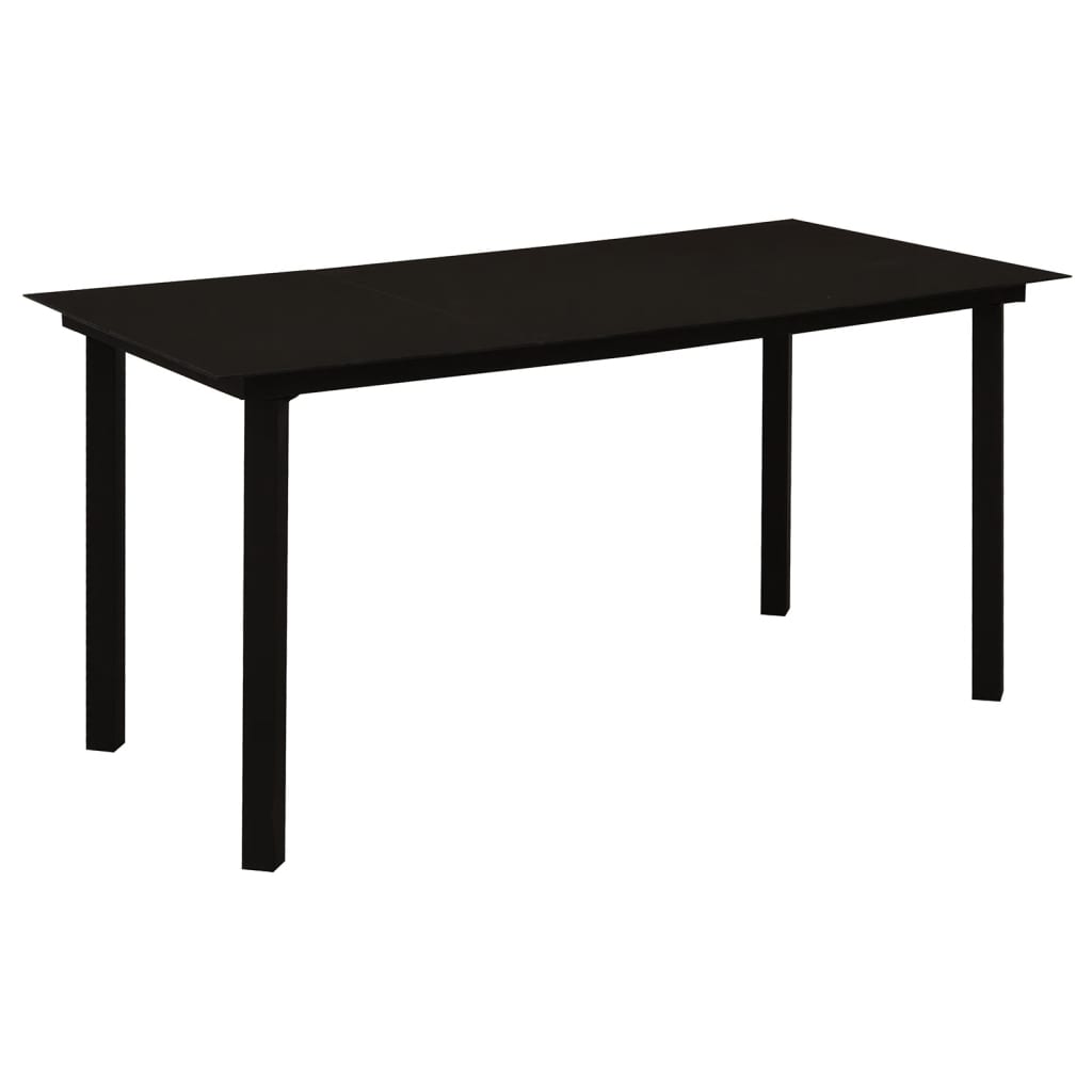 5-Delige Tuinset Pvc-Rattan Zwart 5