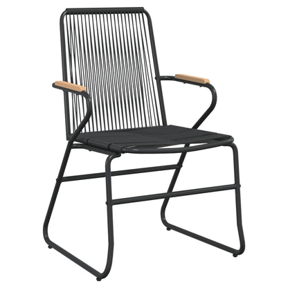 7-Delige Tuinset Pvc-Rattan Zwart 7
