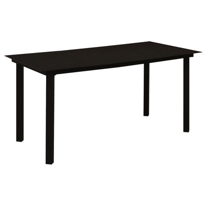 7-Delige Tuinset Pvc-Rattan Zwart 7