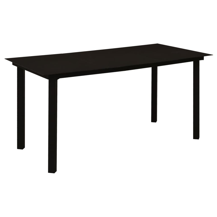 7-Delige Tuinset Pvc-Rattan Zwart 7