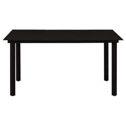 7-Delige Tuinset Pvc-Rattan Zwart 7