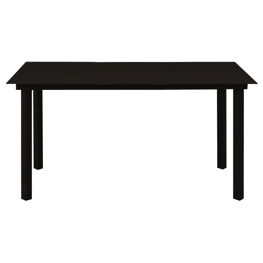 7-Delige Tuinset Pvc-Rattan Zwart 7