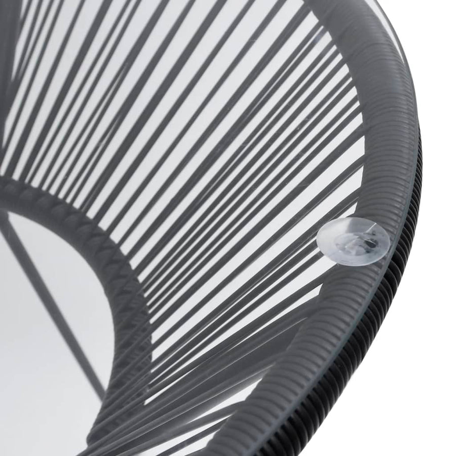-Delige Tuinset Pvc-Rattan Zwart 5