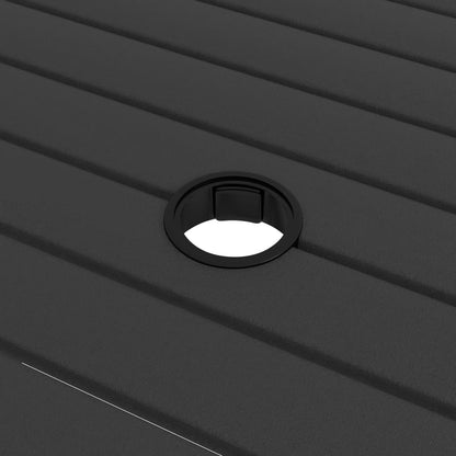 -Delige Tuinset Textileen En Staal 5 80 cm tafellengte