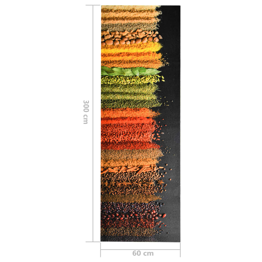 Keukenmat Wasbaar 60 x 300 cm Spice