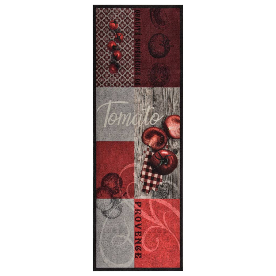Keukenmat Wasbaar Es 60 x 300 cm Tomato