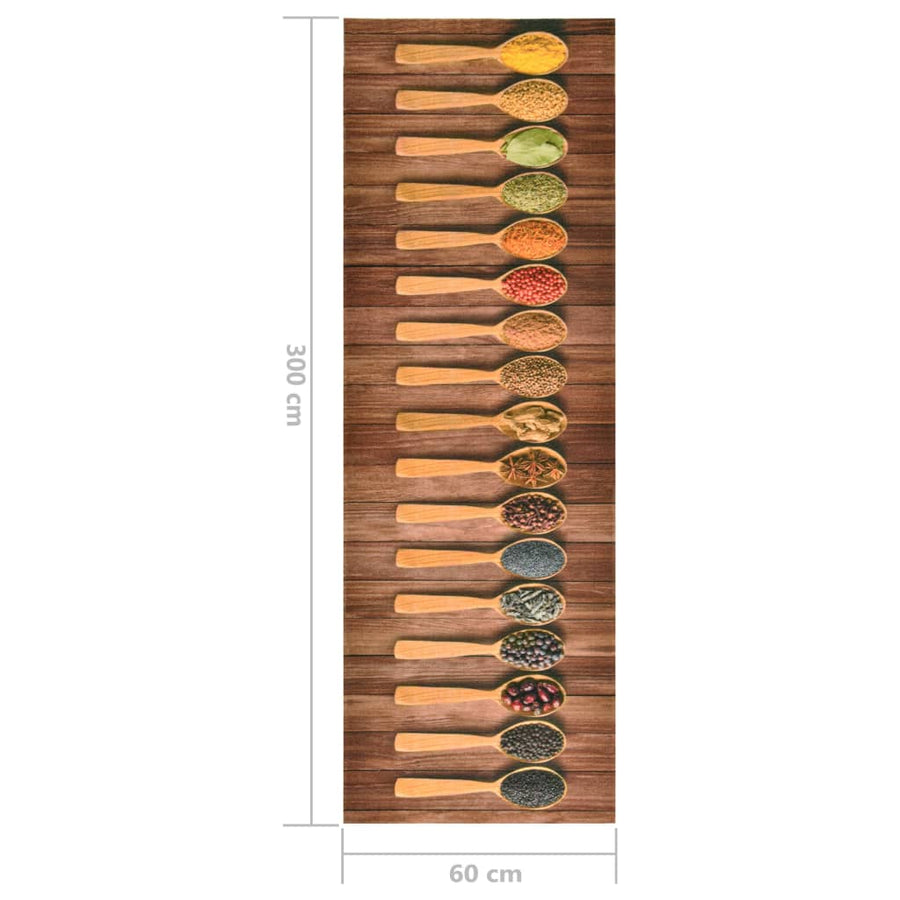 Keukenmat Wasbaar S 60 x 300 cm Spoon