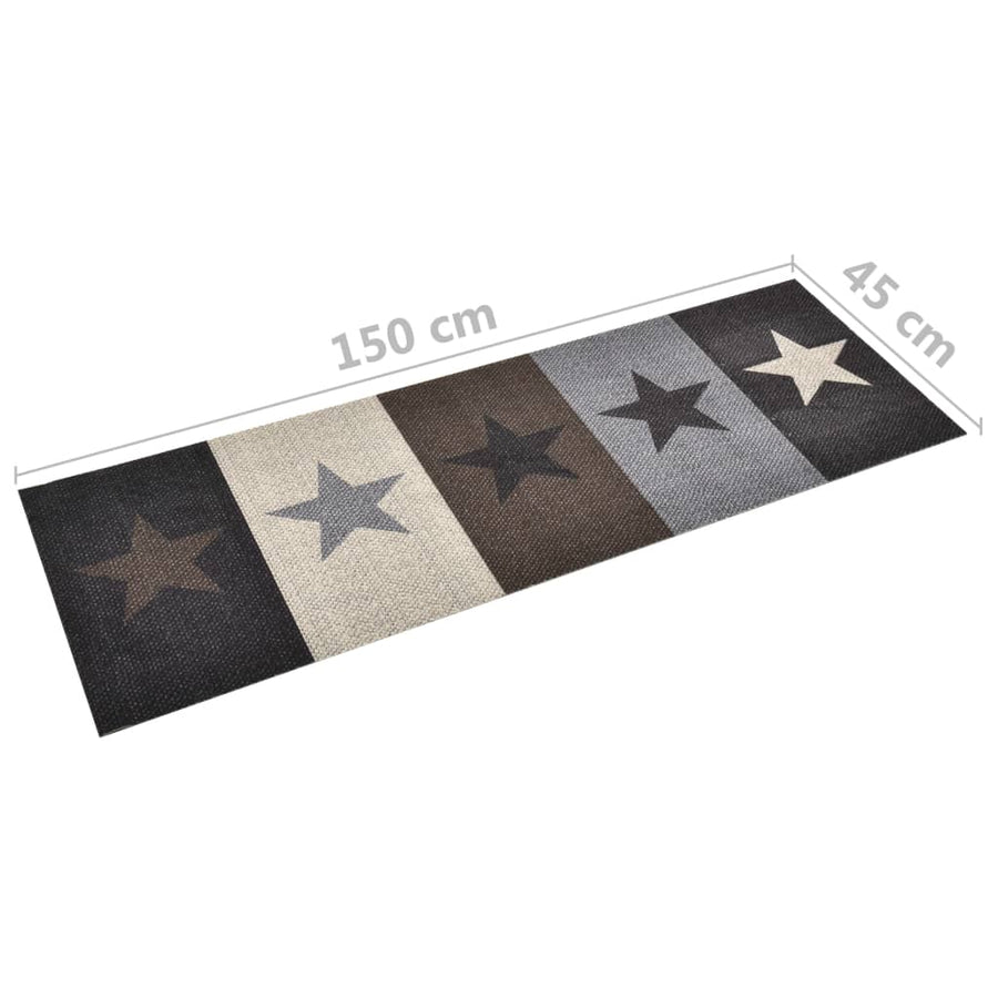 Keukenmat Wasbaar Star 45 x 150 cm stars