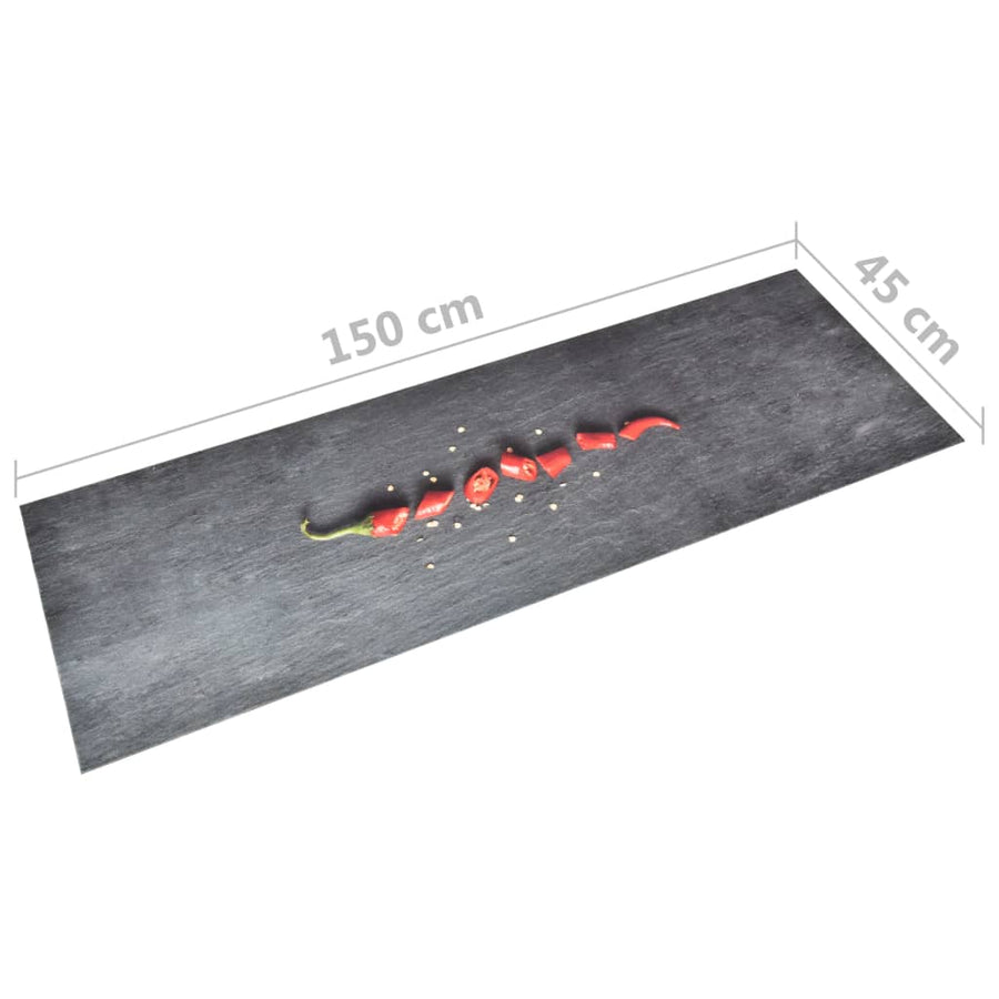 Keukenmat Wasbaar 45 x 150 cm pepper