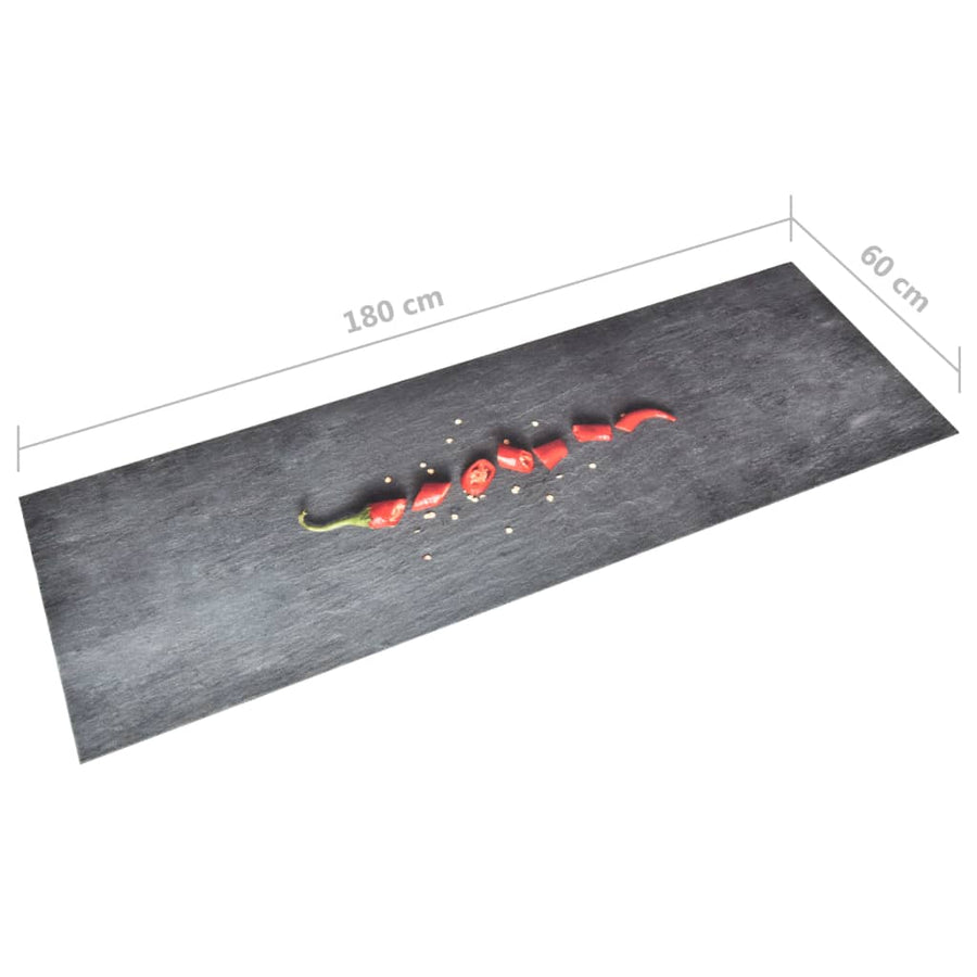 Keukenmat Wasbaar 60 x 180 cm pepper